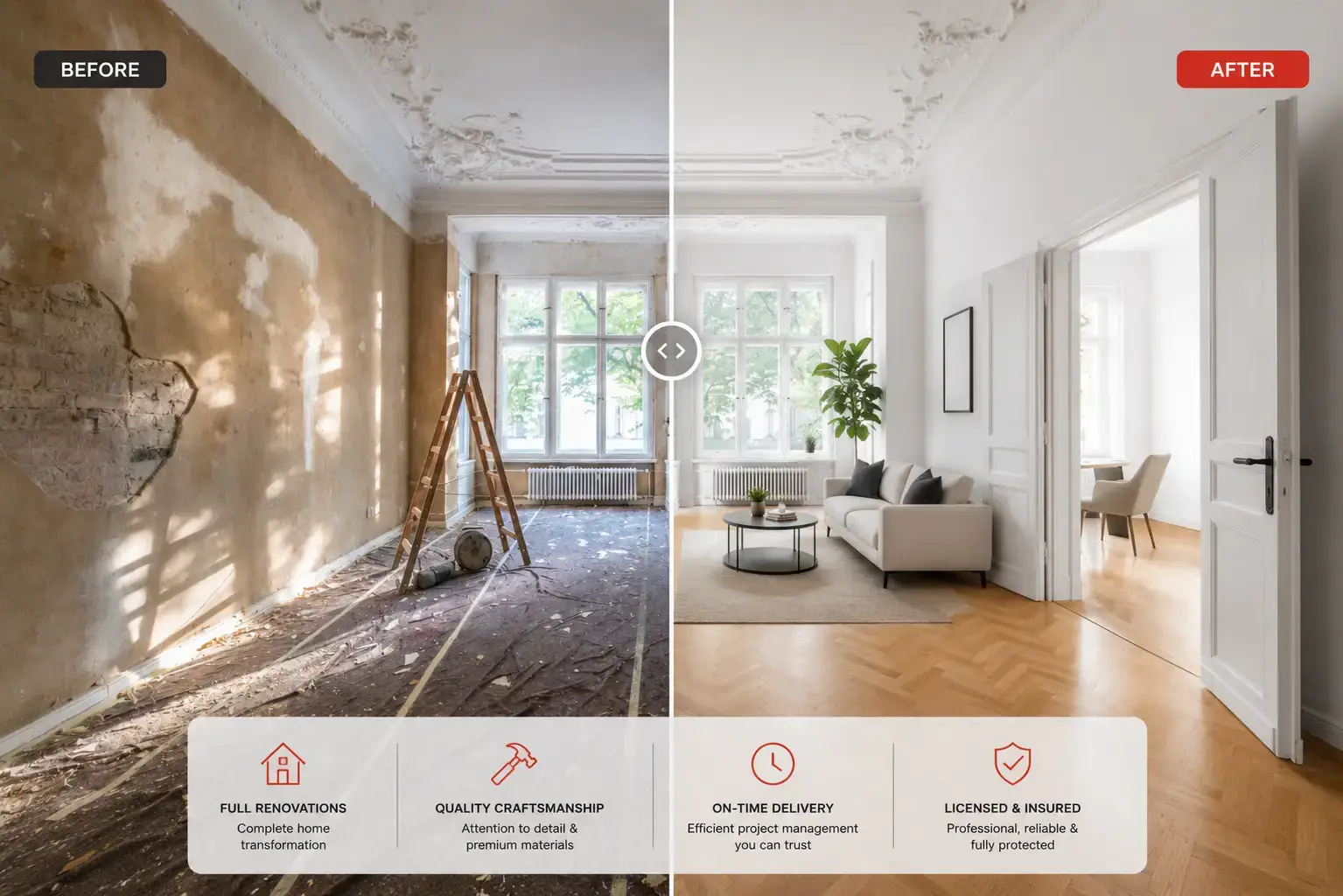 before-after kitchen renovation GTA